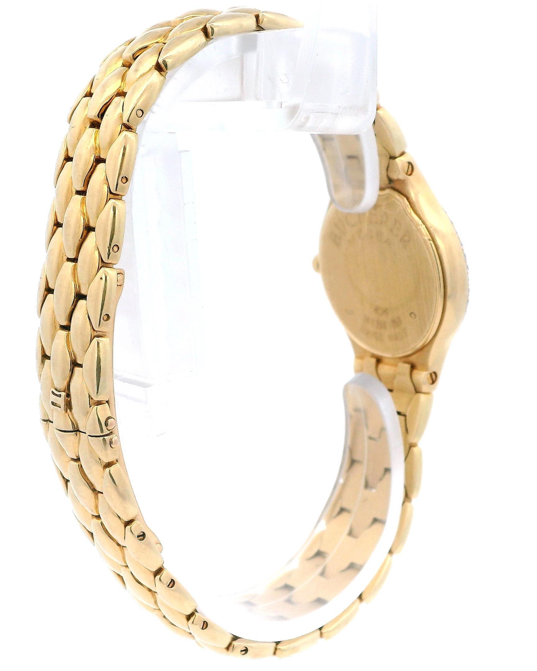 Bucherer Medea 18K Yellow Gold MOP Diamond Dial & Bezel Ladies Watch 4