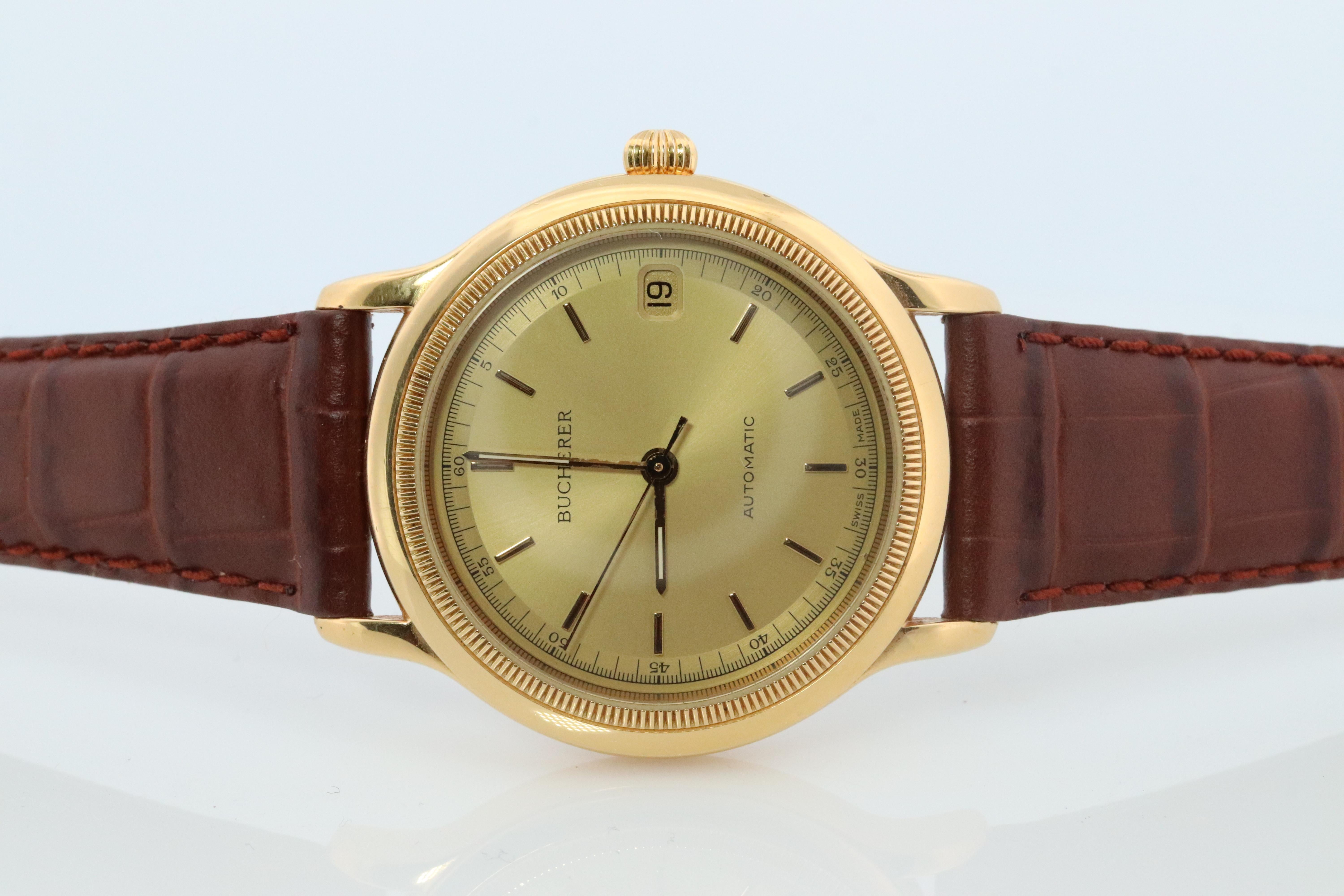 Bucherer Mens Watch. Bucherer 2892.503 Automatic Wristwatch Moderno en venta