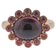 Bucherer Rose Gold Pink Sapphire Tourmaline Ring Bucherer Rose Gold Pink Sapphire Tourmaline Ring