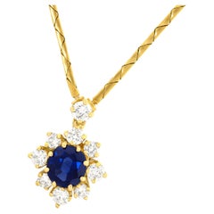 Bucherer Sapphire and Diamond Necklace