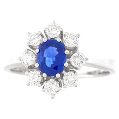 Bucherer Sapphire and Diamond Set Gold Ring