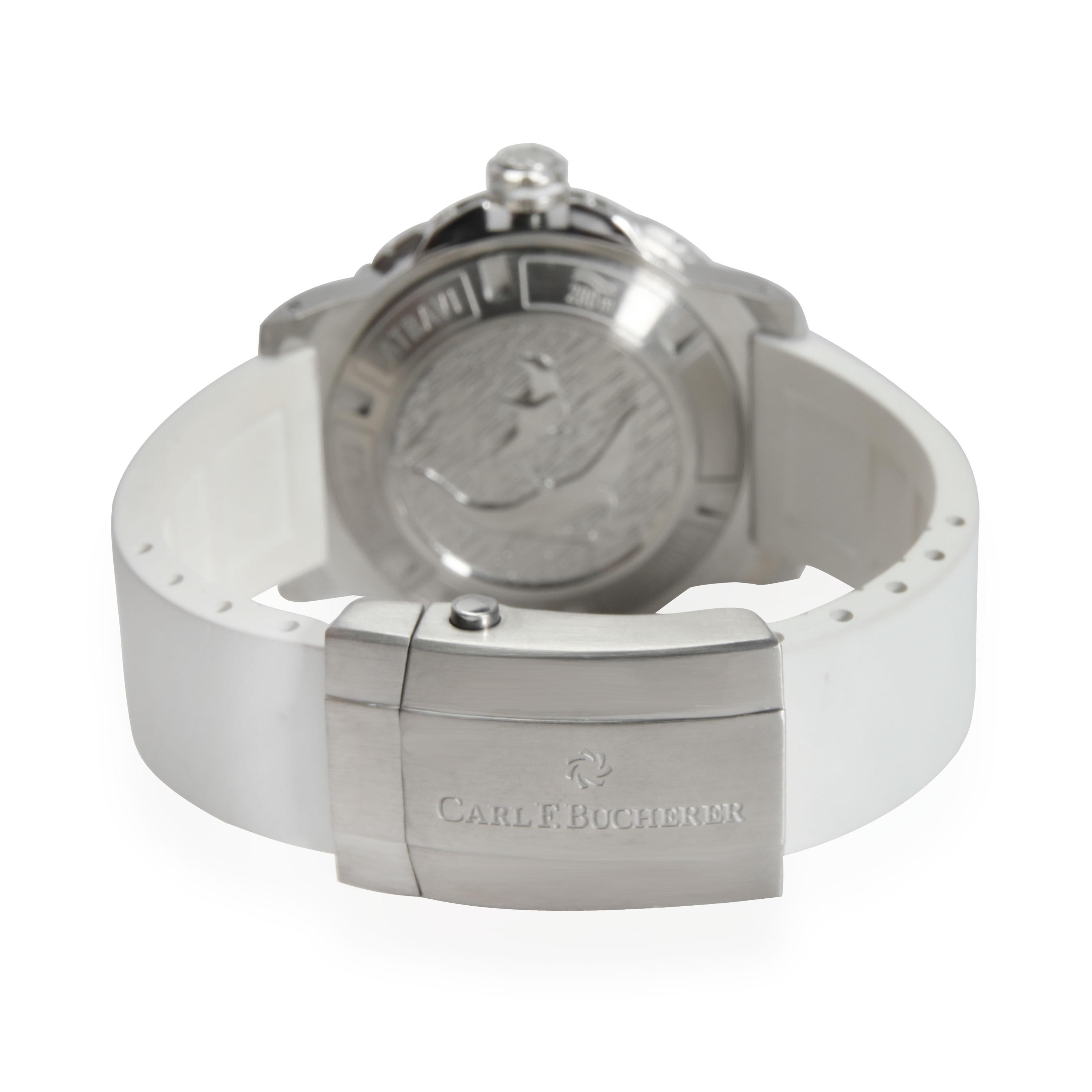 Bucherer ScubaTec 00.10634.23.23.03 Women's Watch in Stainless Steel SKU: 109966 PRIMARY DETAILS Brand: Bucherer Model: ScubaTec Country of Origin: Switzerland Movement Type: Mechanical: Automatic/Kinetic Year of Manufacture: 2010-2019 Condition: