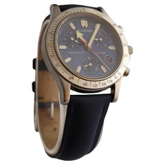 Reloj de caballero Bucherer Cronógrafo ratrapante de acero inoxidable de 40 mm