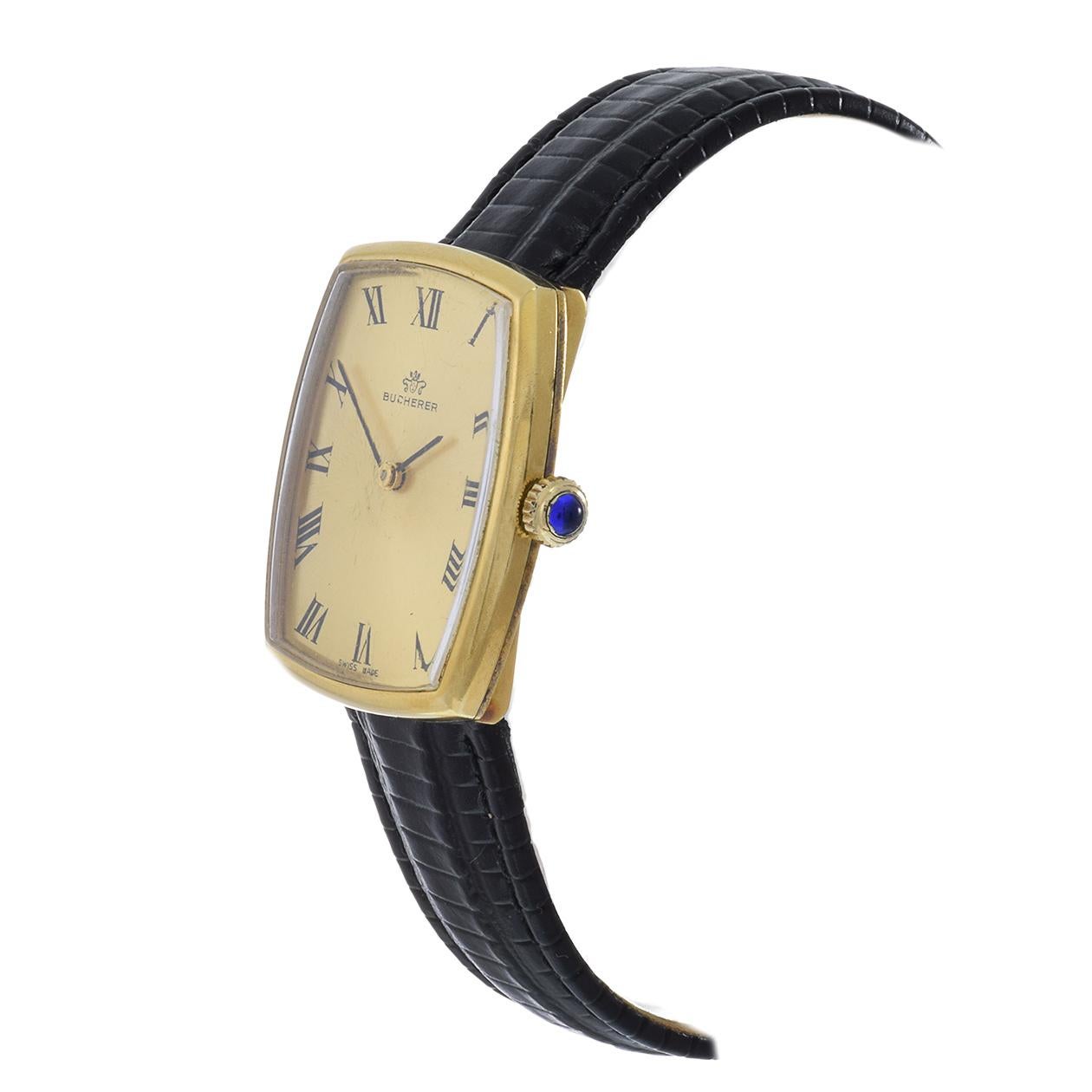 bucherer tank watch