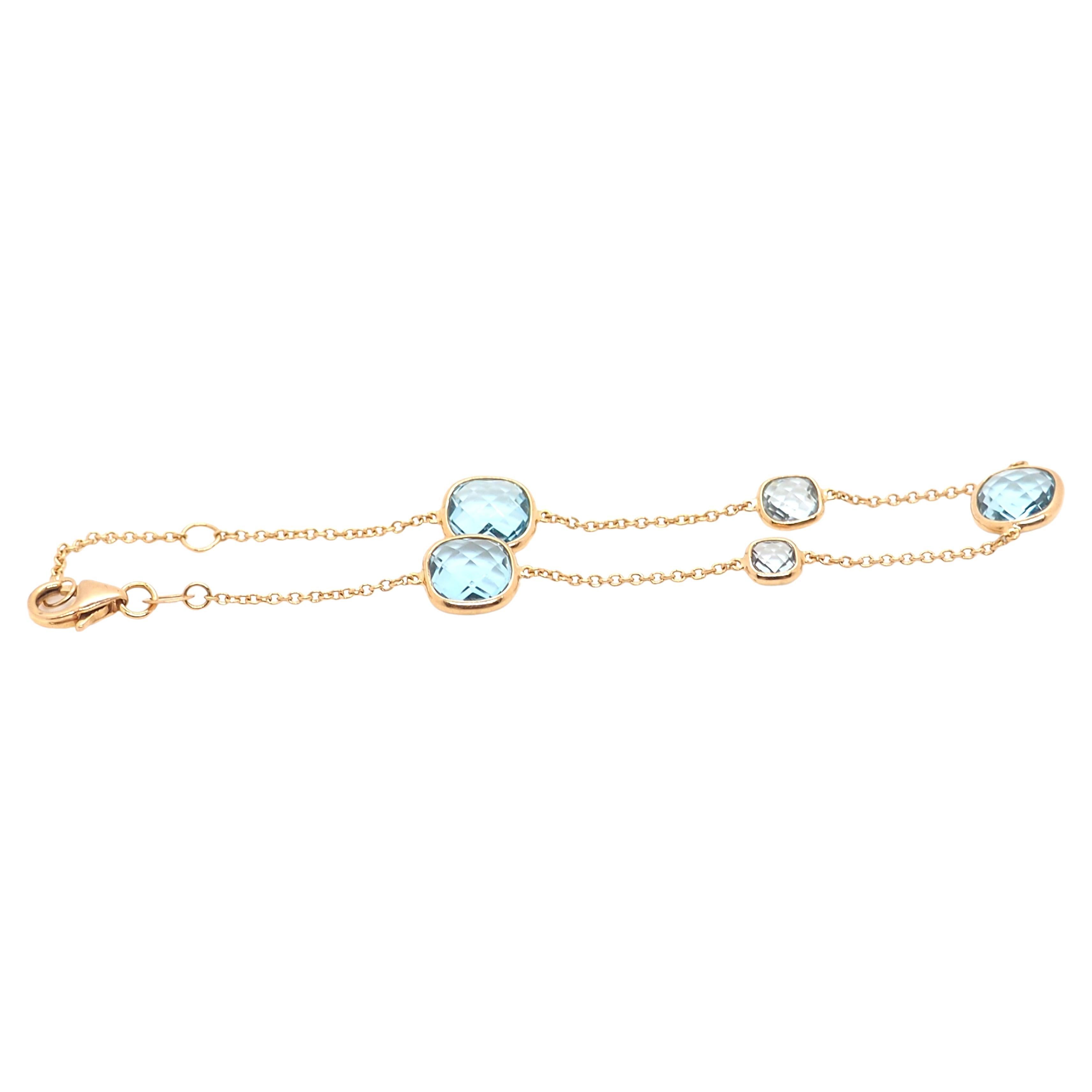 Voici l'exquis bracelet Colour Drops en or rose 18 carats (4N) - un chef-d'œuvre intemporel de luxe et d'Elegance ! Impeccablement réalisé en or rose 18 carats (4N), il dégage une chaleur et un éclat tout simplement envoûtants. 
D'une longueur de 18