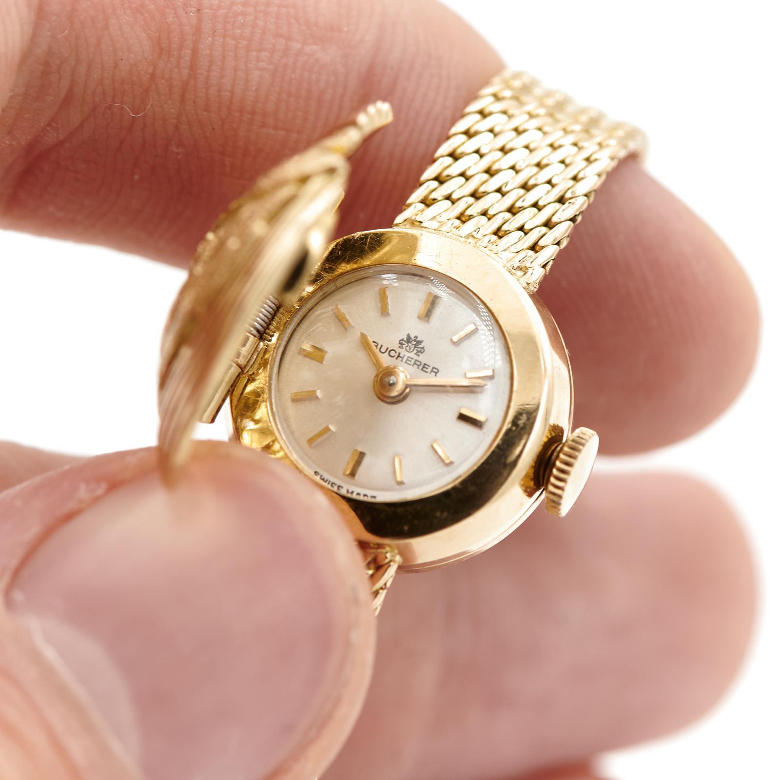 bucherer vintage ladies gold watch