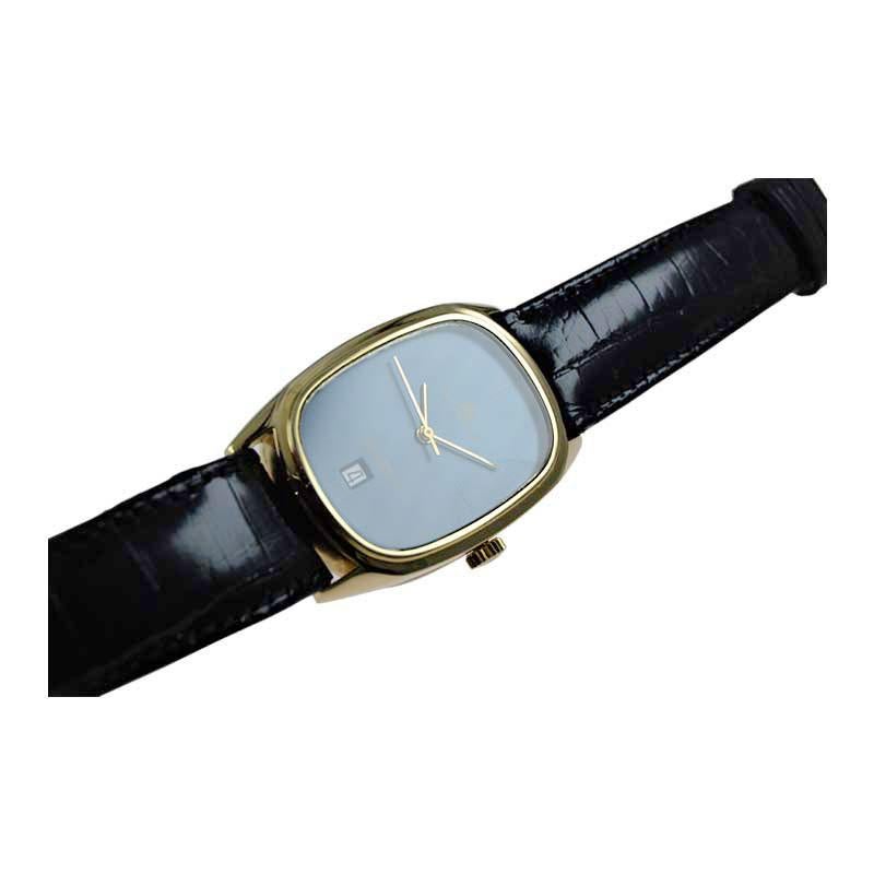 Women's or Men's Bucherer Yellow Gold Date Chronometer Automatic Watch