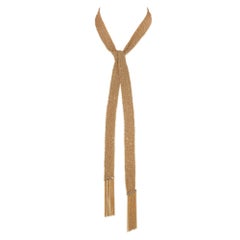 Boucheron Paris Delilah Rose Gold Vintage Long Scarf Necklace