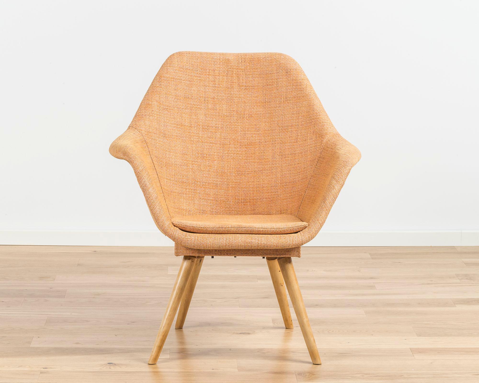 Iconic fiberglass TV chair. Beautiful, original shape of the piece. 
A very rare armchair designed by Miroslav Navrátil, who is considered one of the Czech Republic's most influential designers. He has won numerous awards for his work, including the