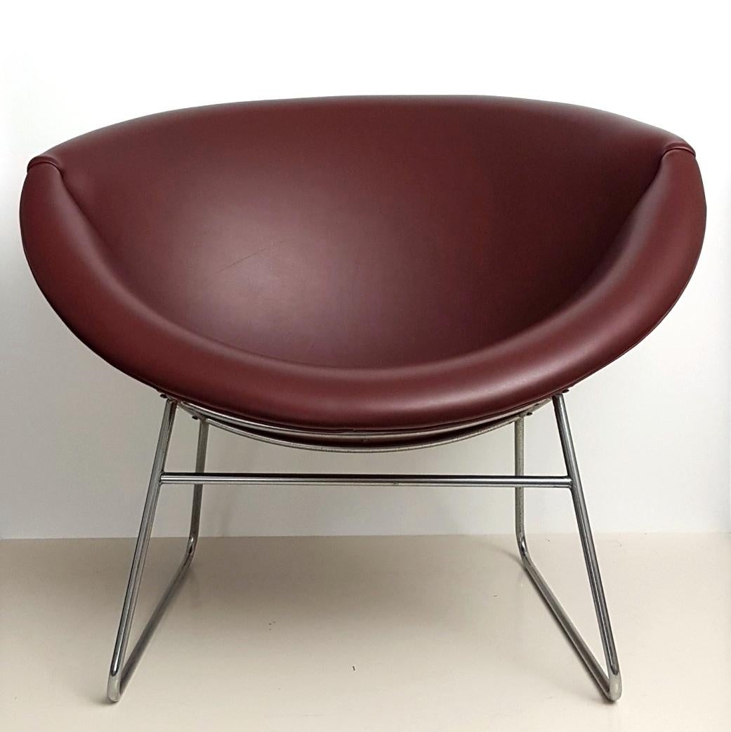 Mid-Century Modern Bucket Lounge Chair by Rohé Noordwolde, 1950s