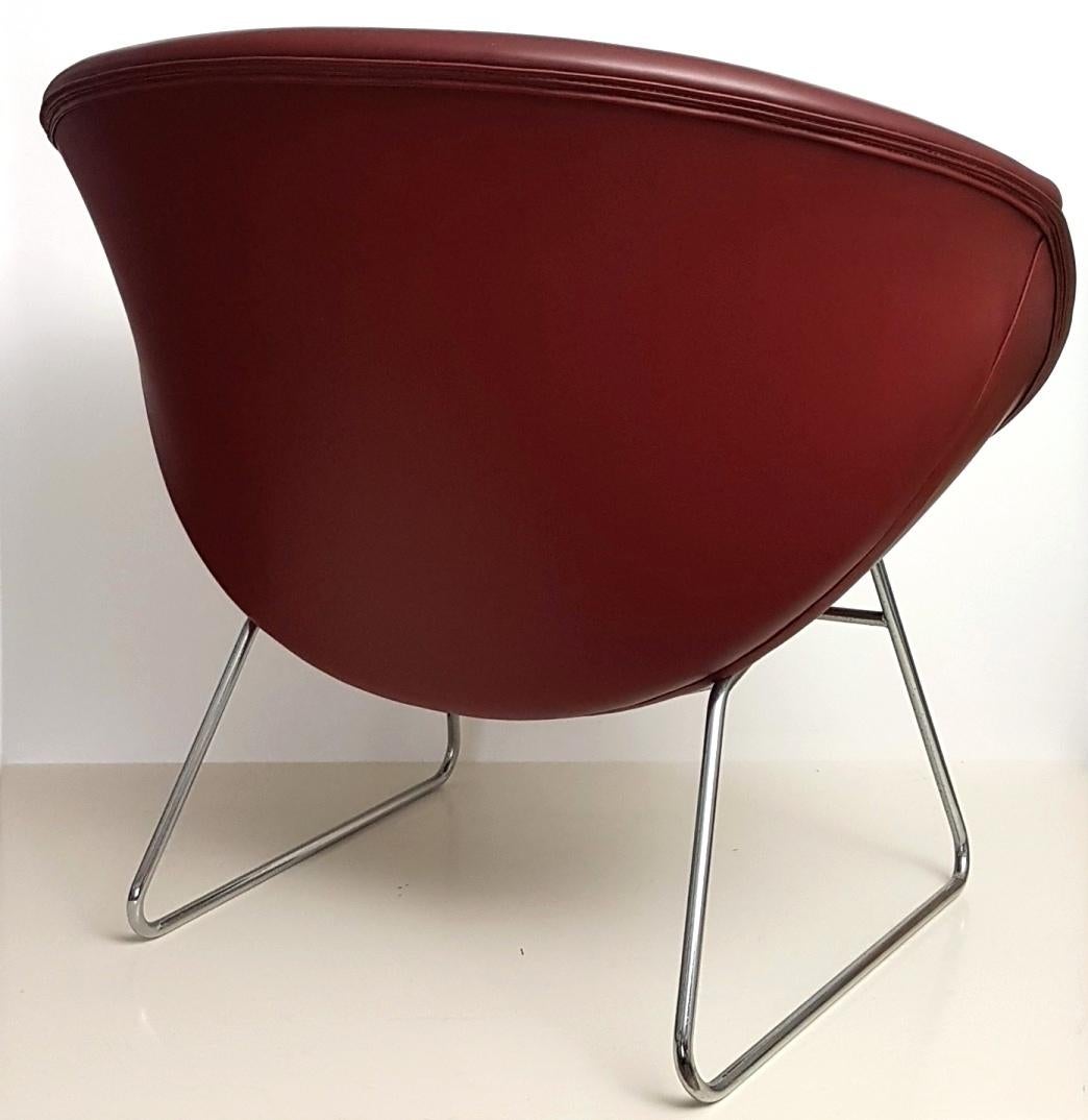 Bucket Lounge Chair by Rohé Noordwolde, 1950s In Good Condition In Valkenswaard, NL