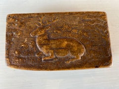 Bucks County Pa Carved Snuff Box