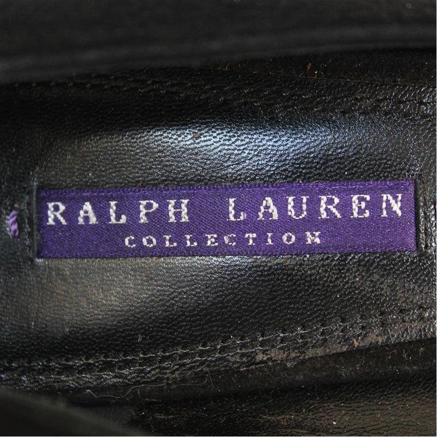 Black Ralph Lauren Buckskin décolleté size 39 1/2 For Sale