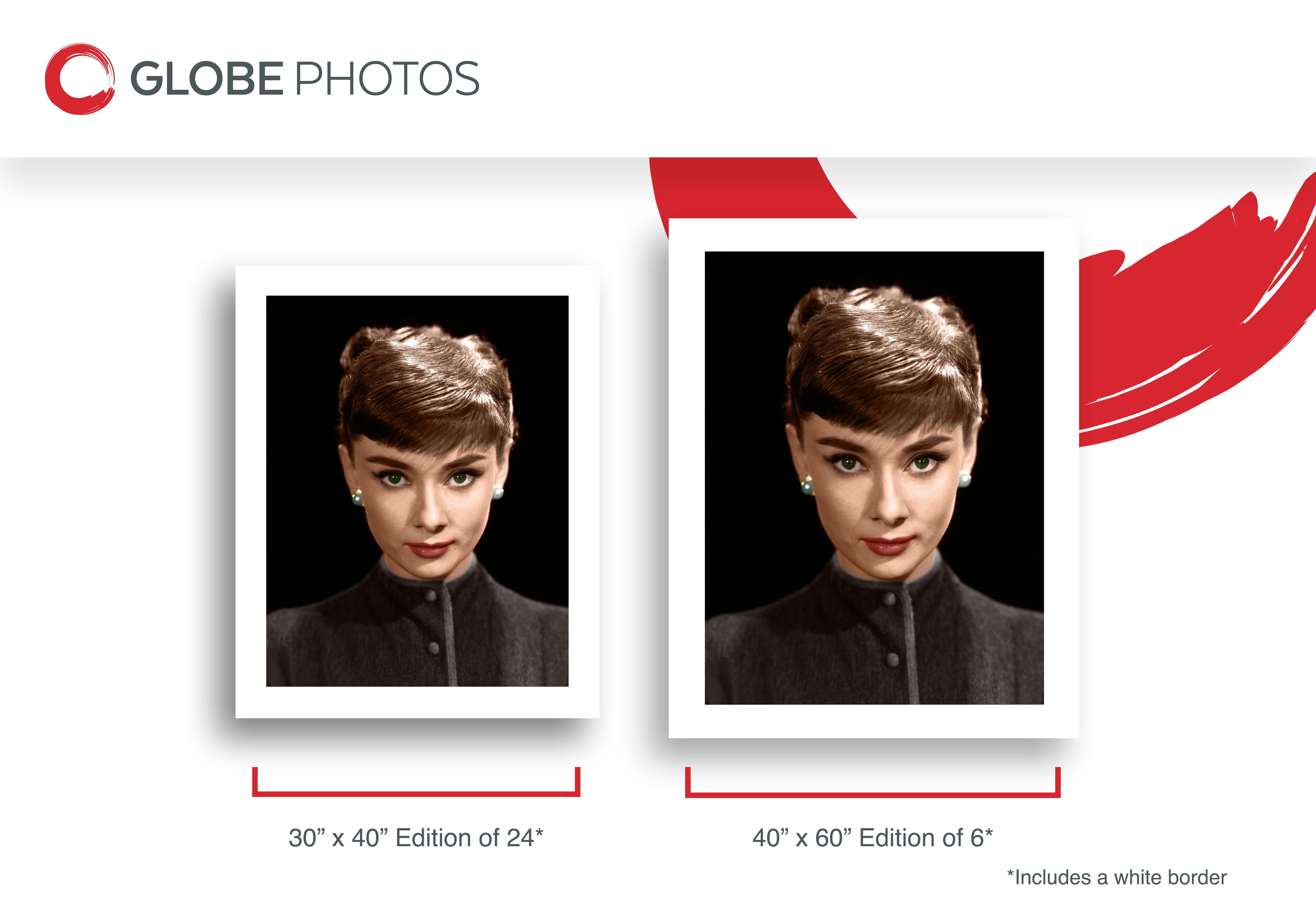 Audrey Hepburn „Roman Holiday“ (Schwarz), Portrait Photograph, von Bud Fraker