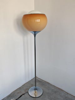 Bud Grande Floor Lamp by Harvey Guzzini in Cappuccino Color, Yugoslavia 1960s