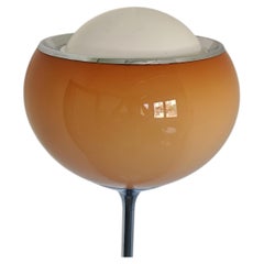 Bud Grande Floor Lamp by Harvey Guzzini in Cappuccino Color, Yugoslavia 1960s