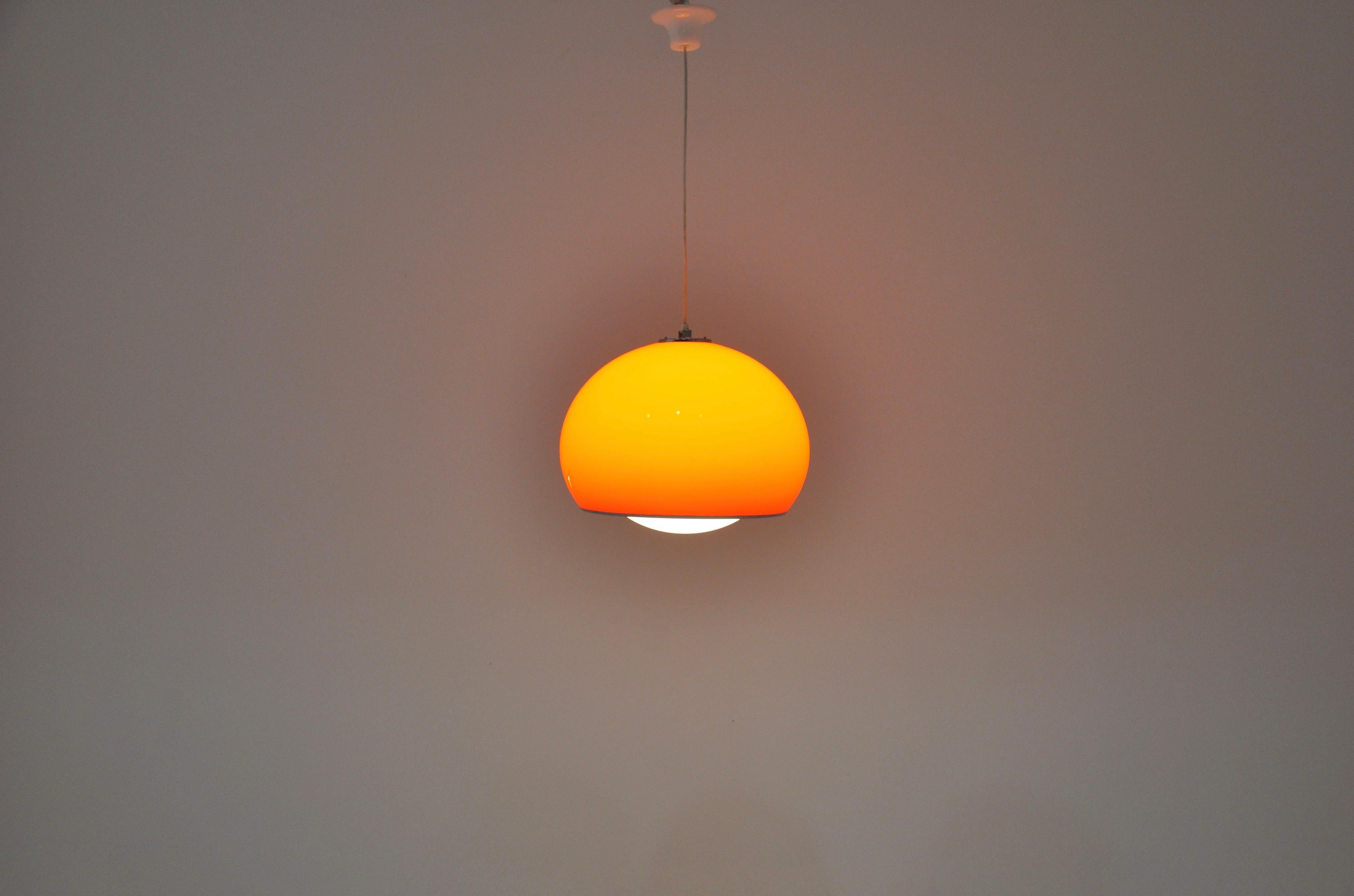 Métal Lampe suspendue Bud Grande de Harvey Guzzini, 1970
