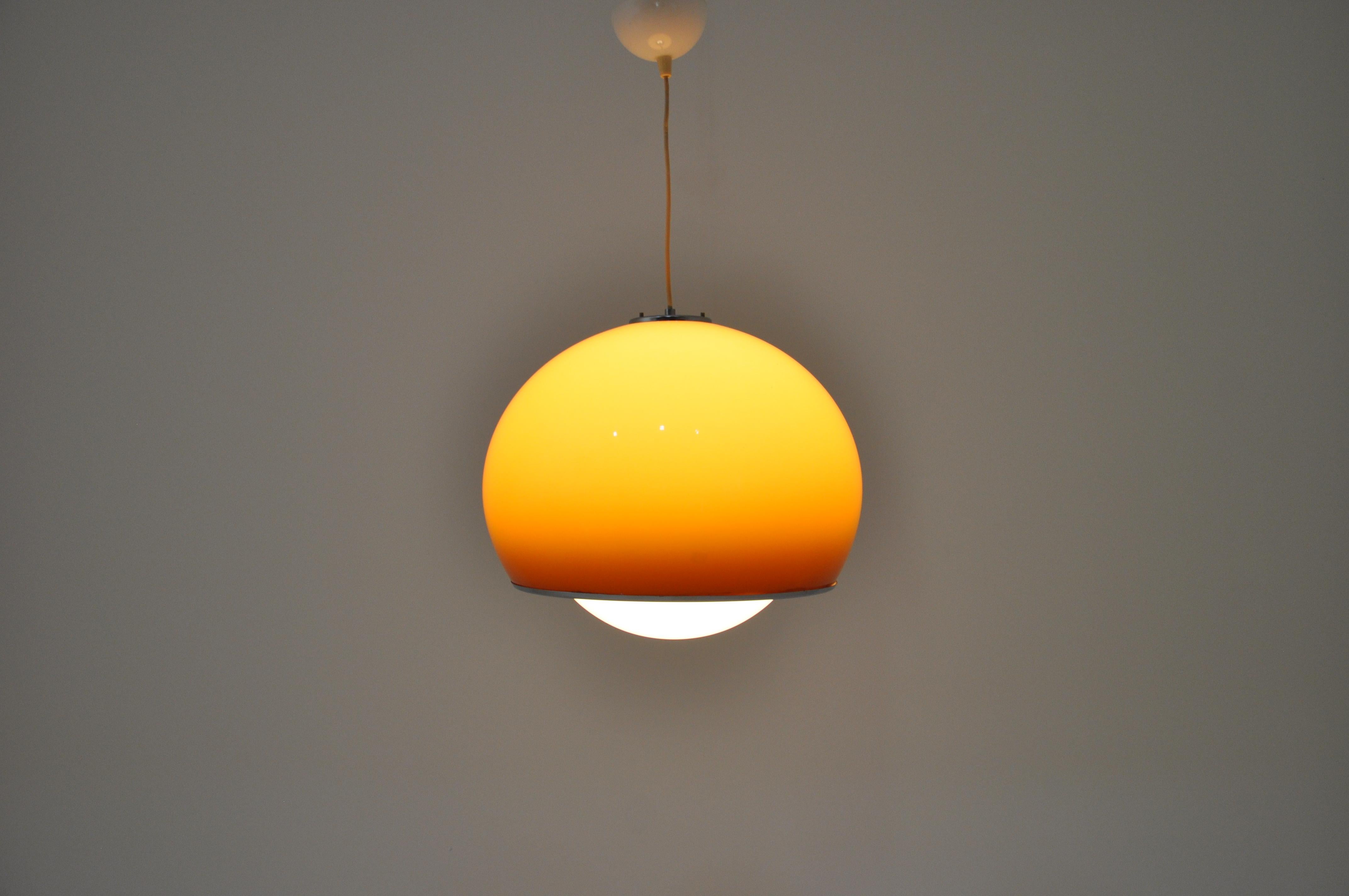 italien Lampe suspendue Bud Grande de Harvey Guzzini, 1970