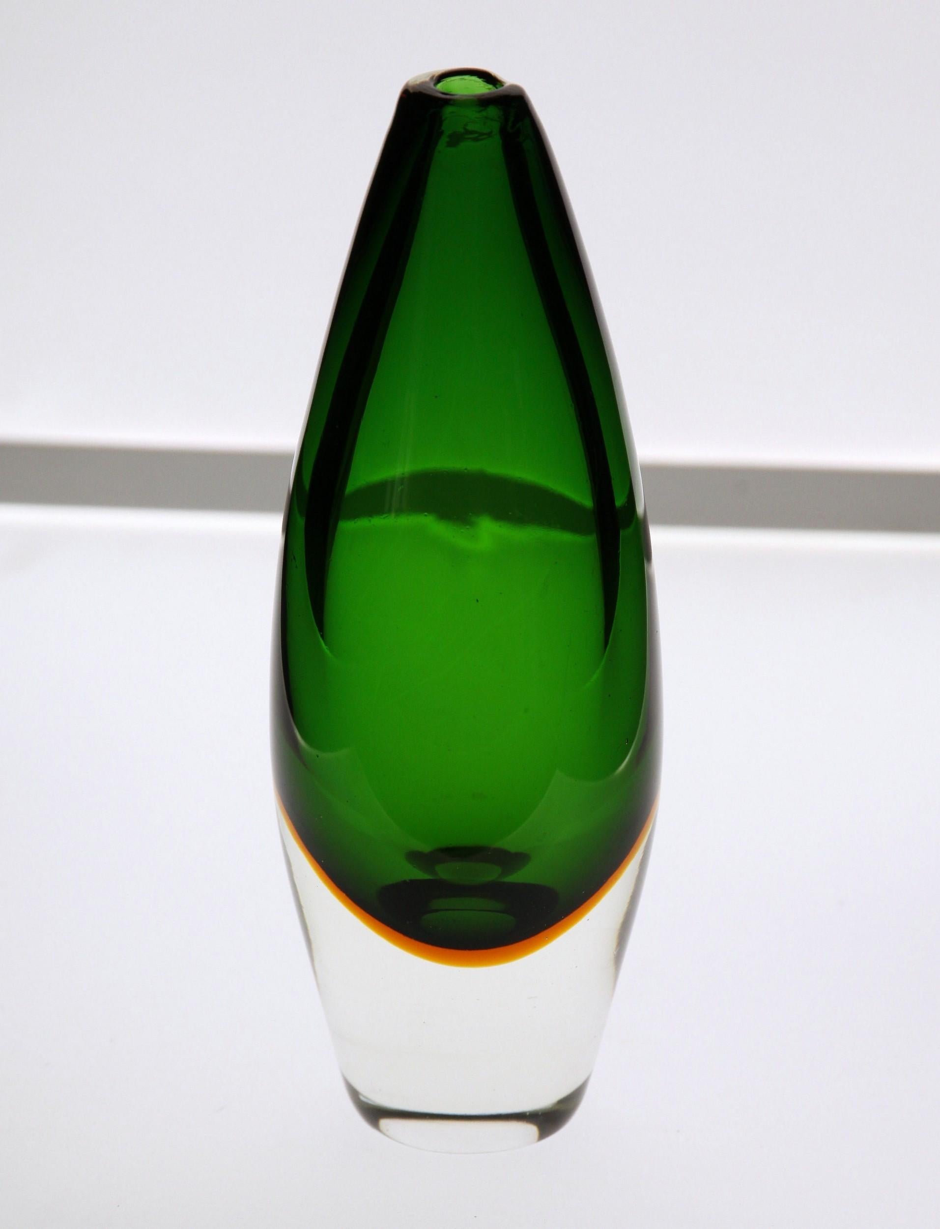 Bud Murano Vase Massiccio Sommerso Colors, Seguso Vetri d'Arte Attribution 1960s 4