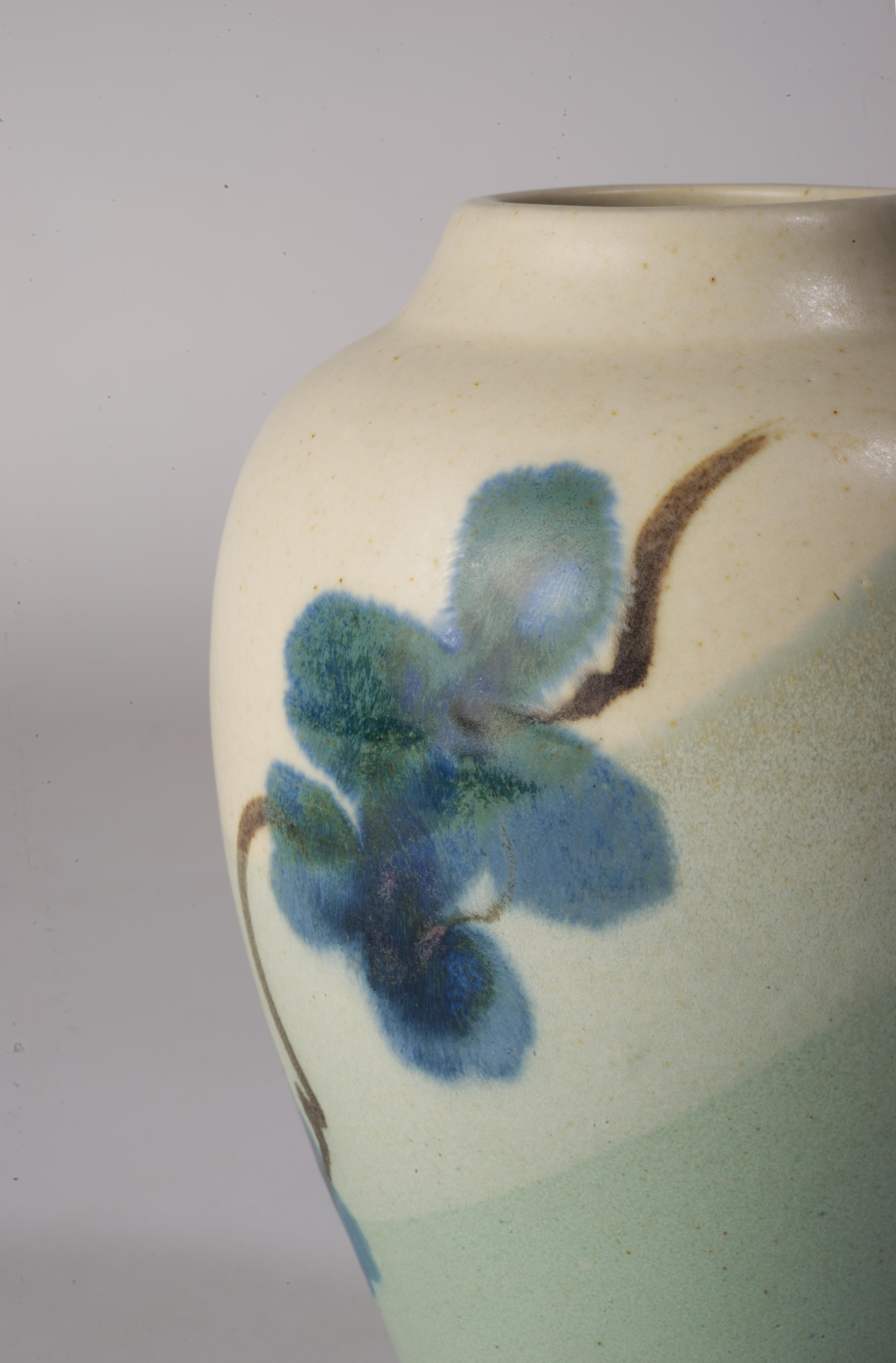 Contemporary Bud Vase by Kent Follette, Art Pottery Organic Modern