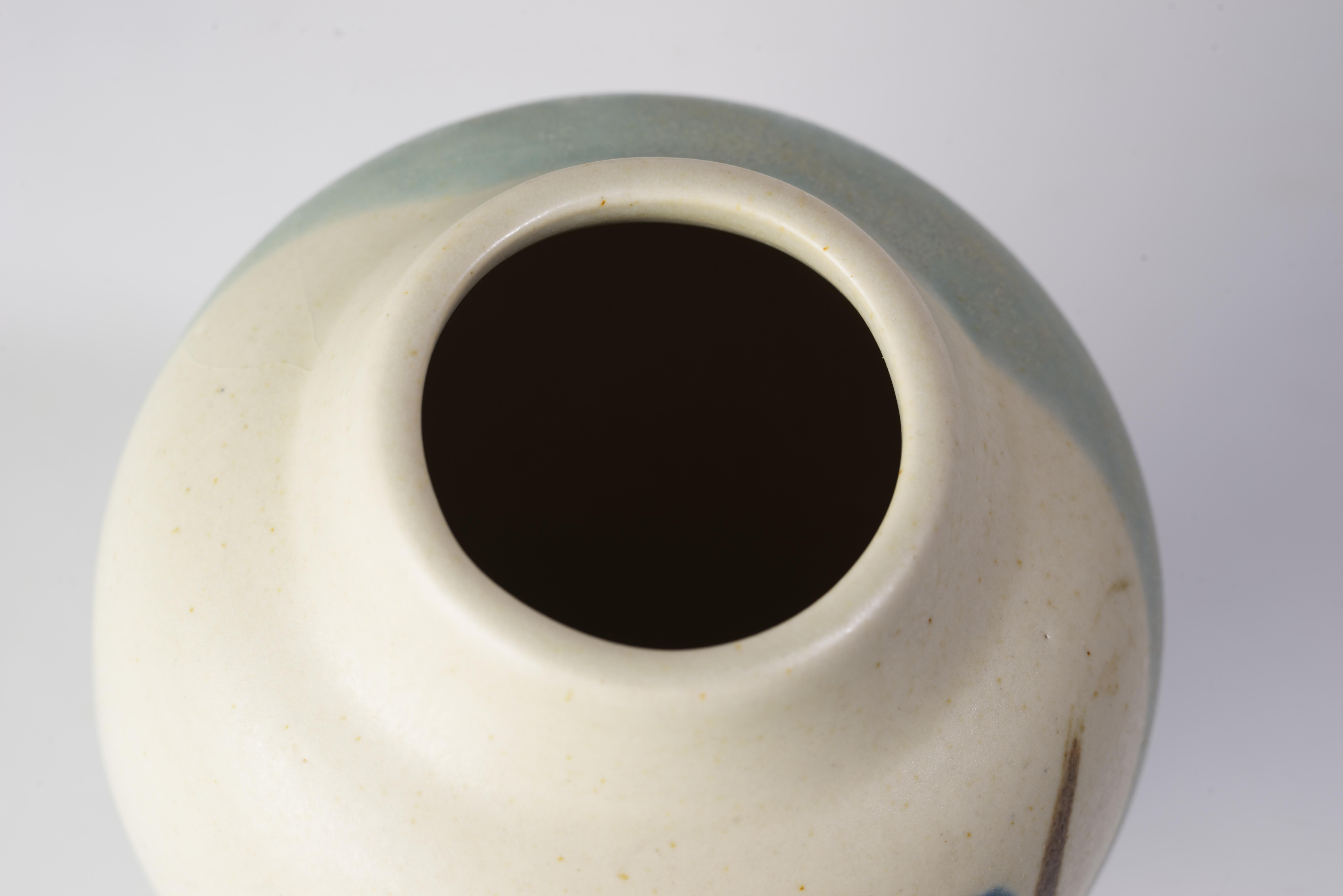 Ceramic Bud Vase by Kent Follette, Art Pottery Organic Modern For Sale