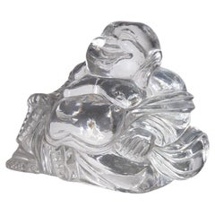 Budai Buddha in hyaline quartz