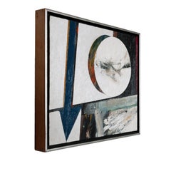 American Modernist Abstract Expressionist "Hard Edged" Oil on Canvas Painting