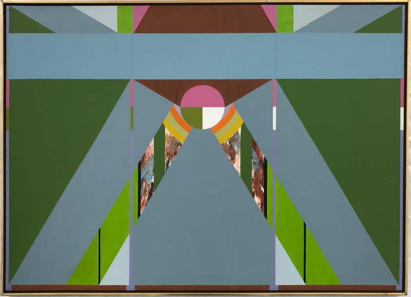 Budd Hopkins - Untitled: Yellow Orange Abstract Geometric Serigraph ...