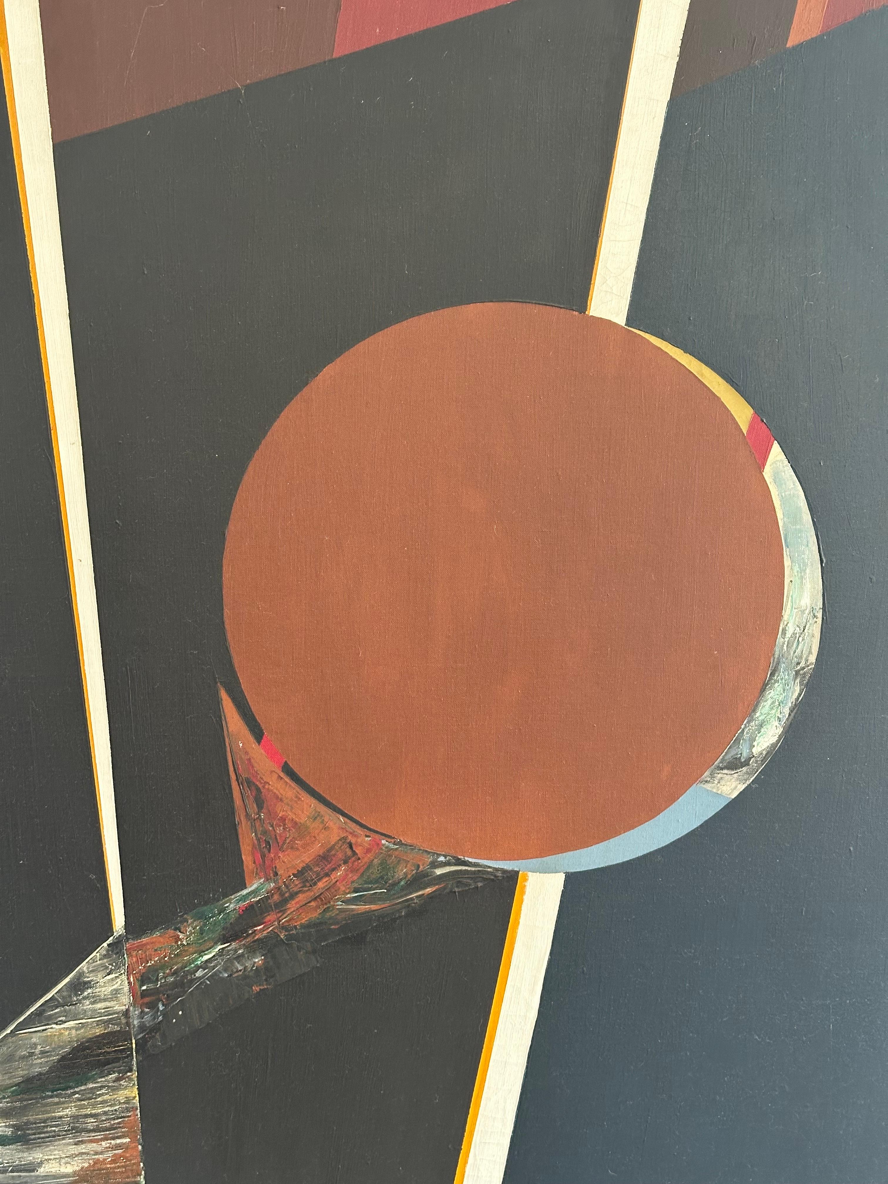 Sin título (pintura abstracta de borde duro) - Painting de Budd Hopkins