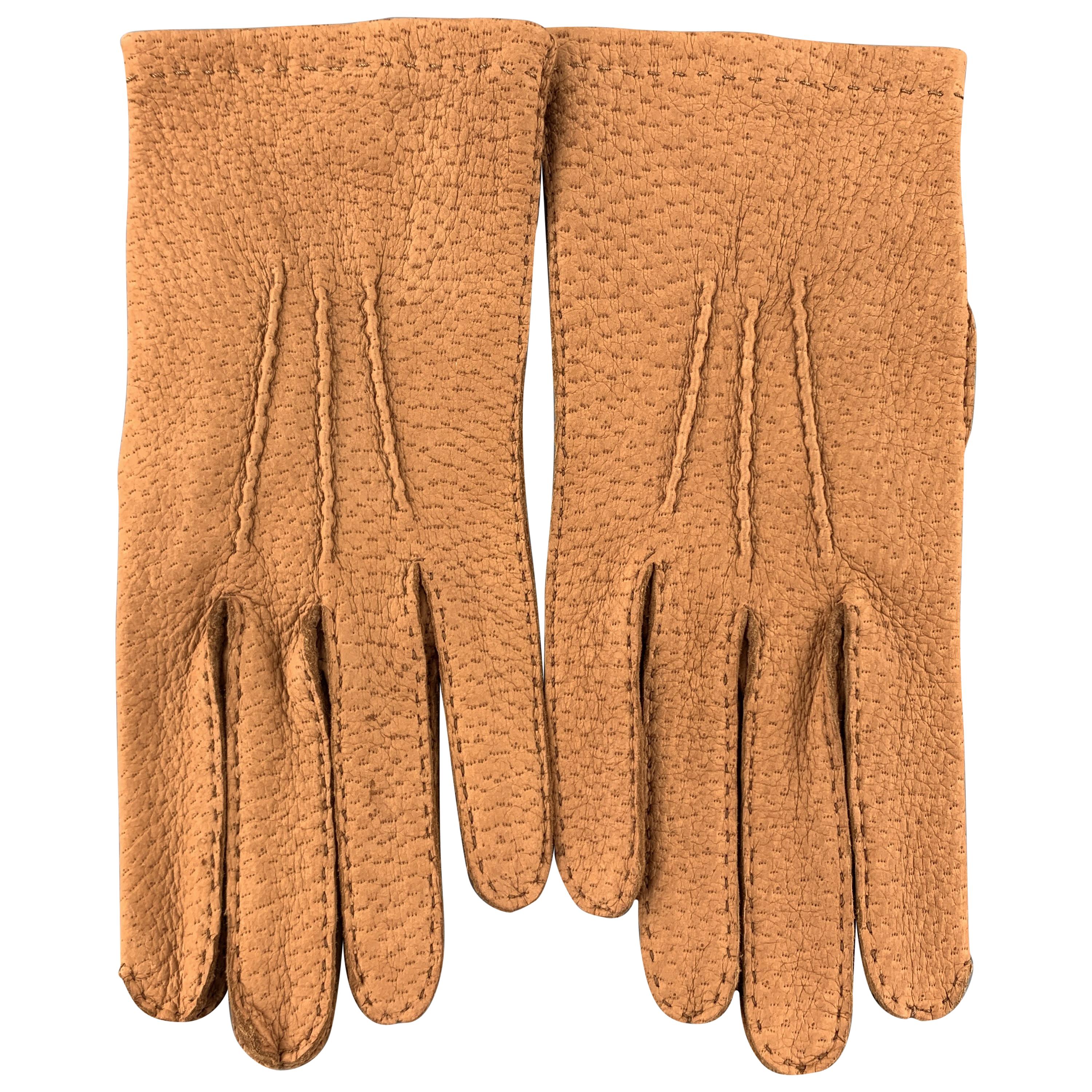 BUDD Vintage Size 9 Tan Pigskin Leather Gloves