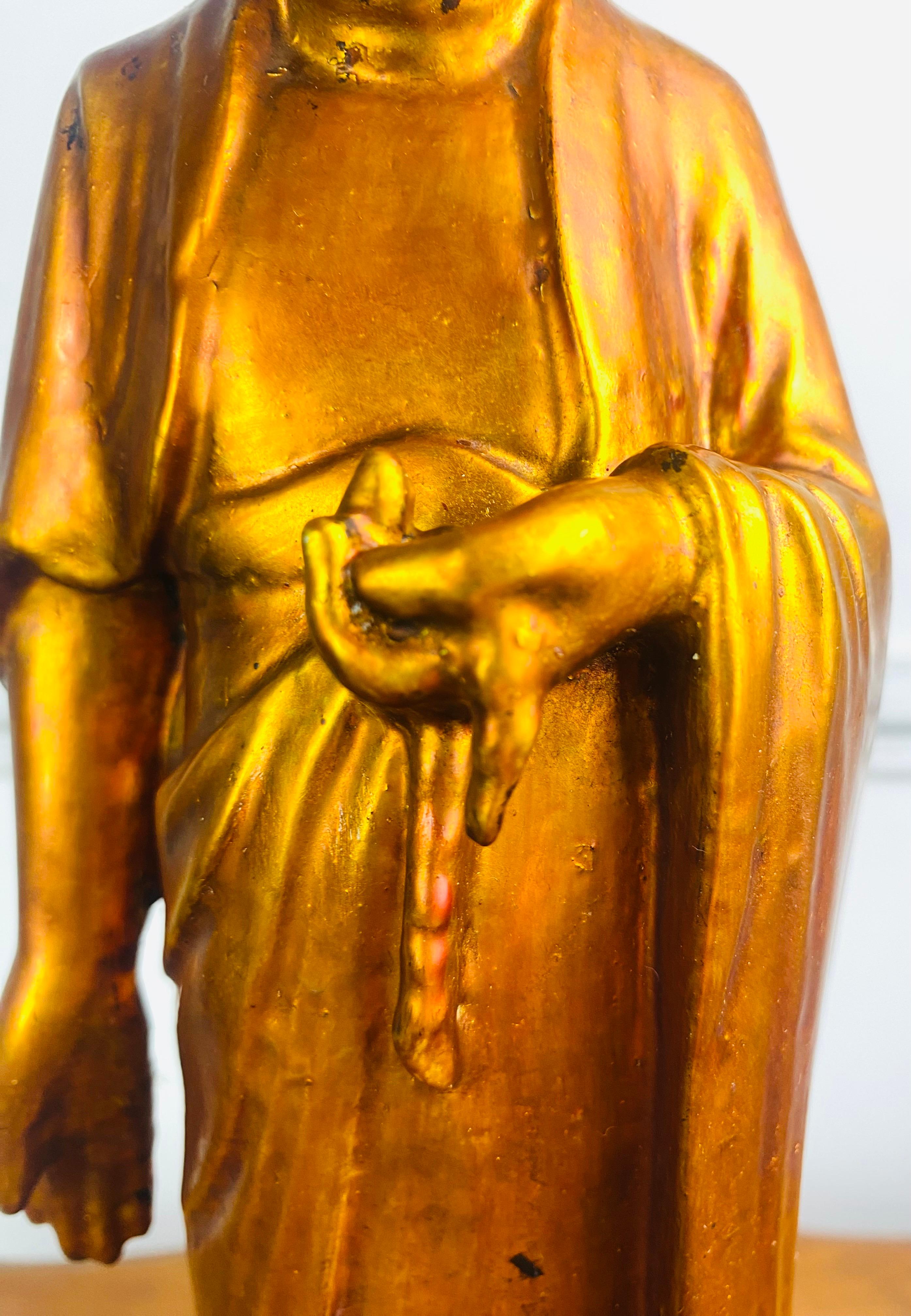 Doré Wood Wood en bois doré et laqué, Asie de l'Est, fin du XIXe siècle en vente