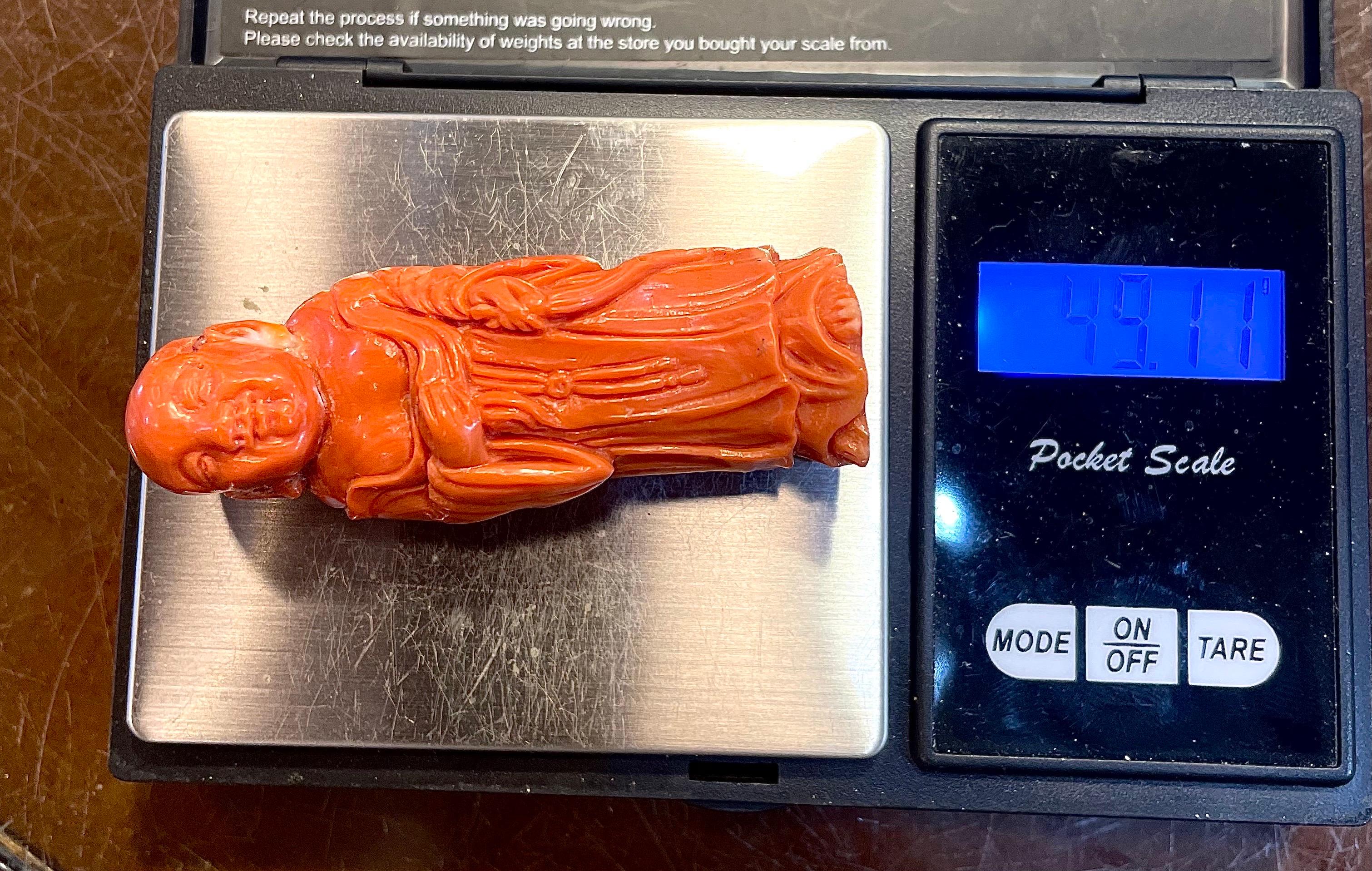 Uncut Buddha Carved momo coral For Sale