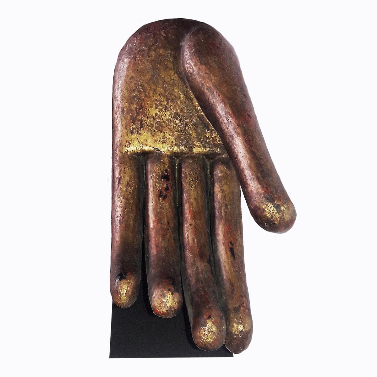 Gilt Gold Buddha Hand Sculptures, Late 20th Century