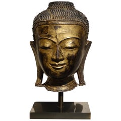 Buddha Head Cakyamuni, Burma, Early 19th Century