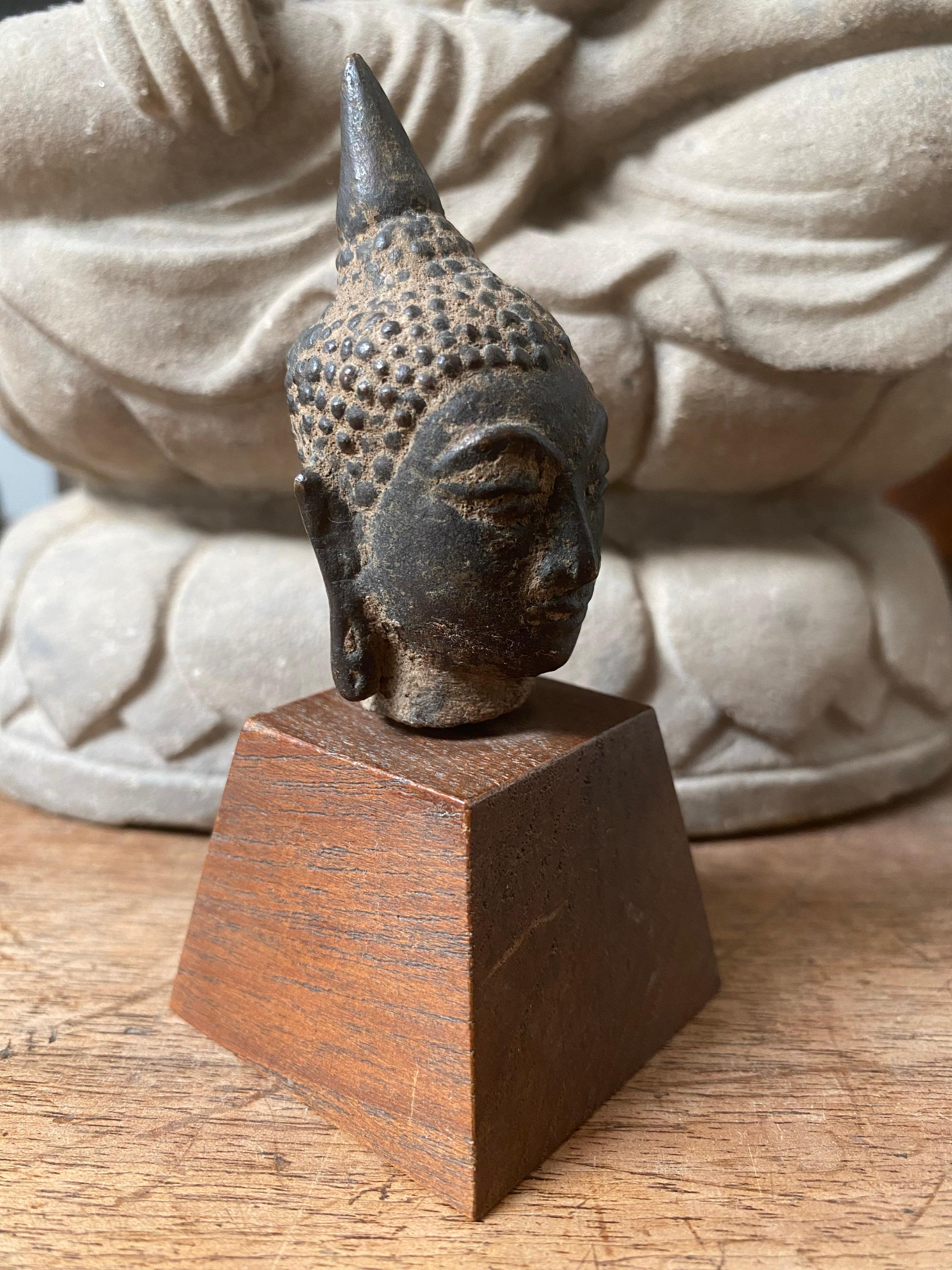 Buddha-Kopf - Thailand, Königreich Sukhothai oder Ayutthaya, 16. bis 17. im Angebot 2