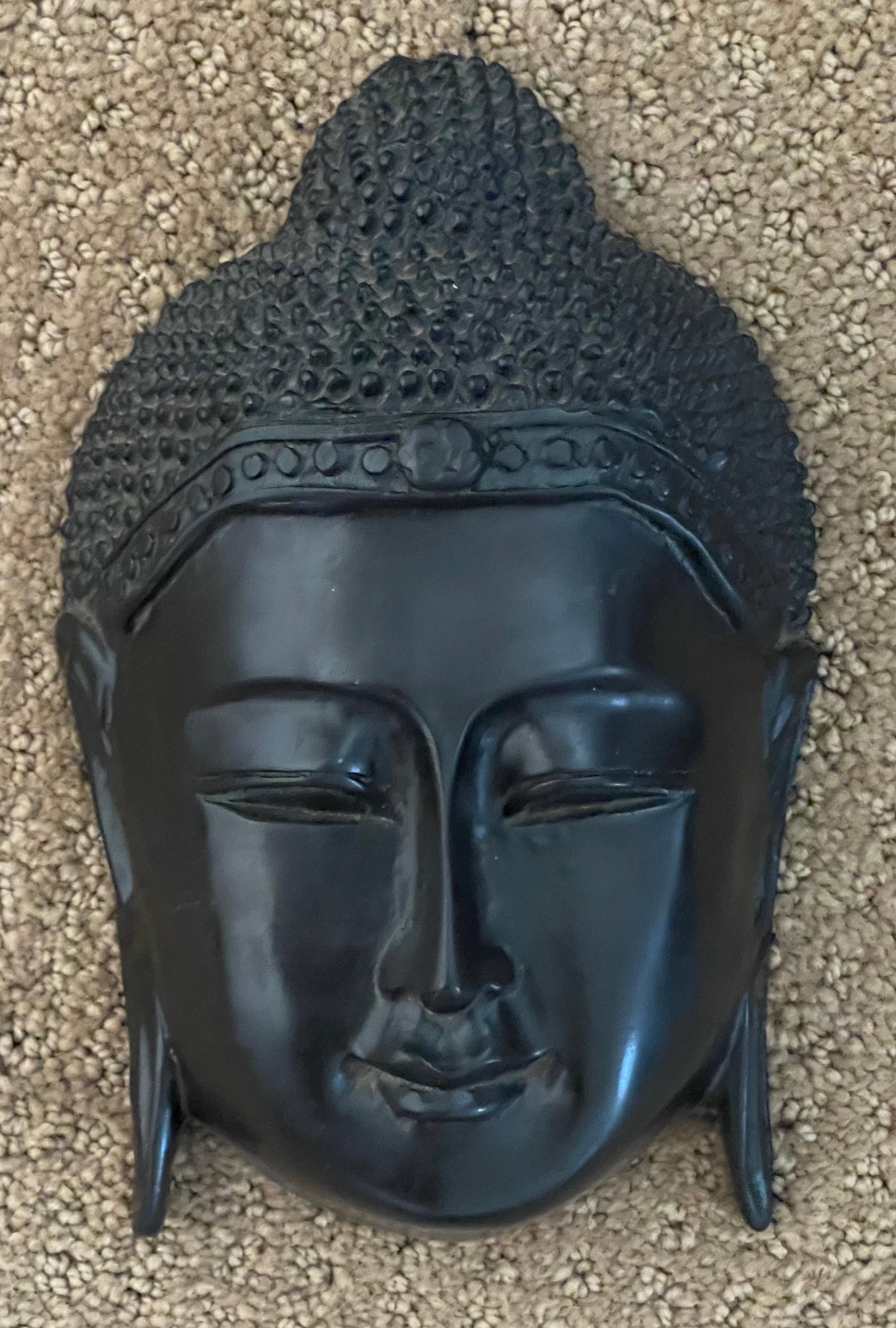 Buddha-Kopf Wandtafel (Thailändisch) im Angebot