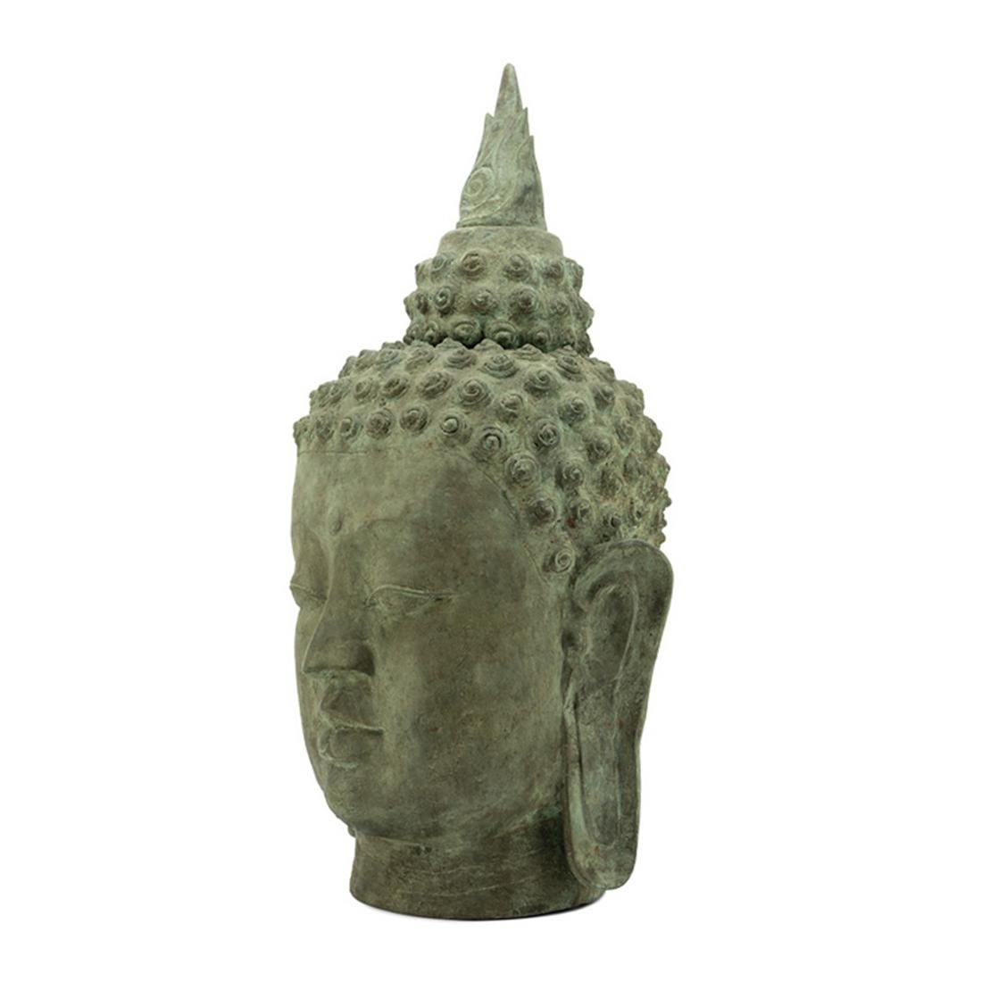 Sculpture Buddha High all in solid
brass in oxydized finish.