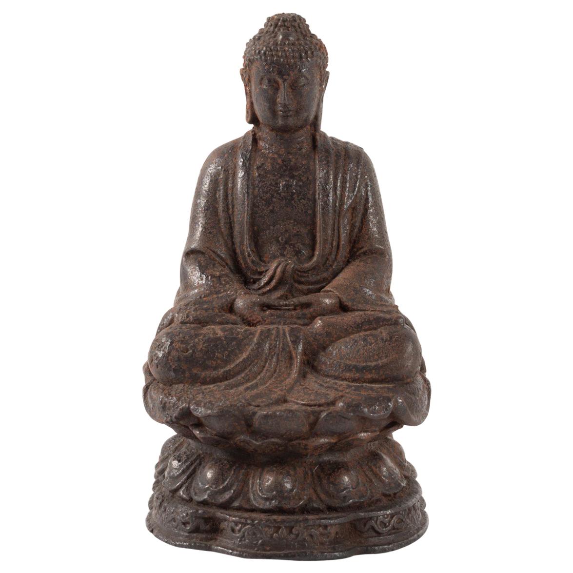 Buddha in Meditation on a Lotus-Shaped Bass, China, 19th Century