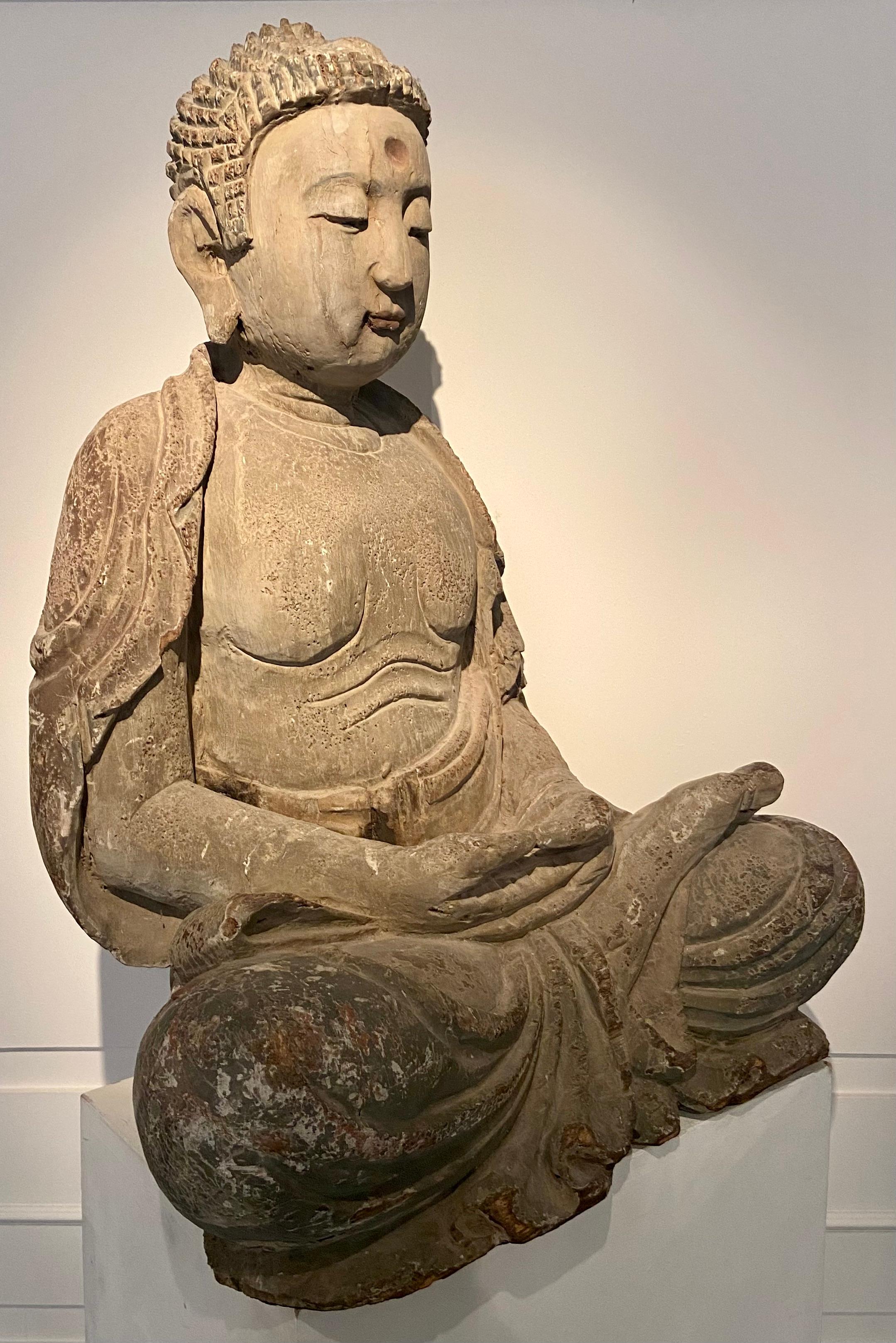 19th Century Buddha in wood