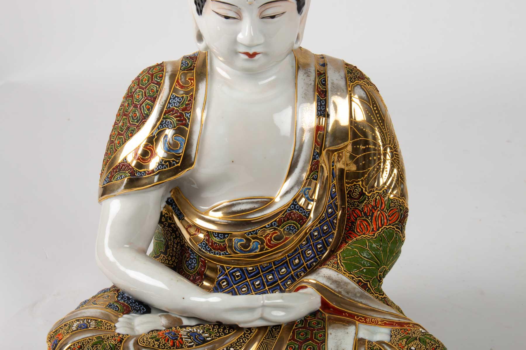 antique porcelain buddha