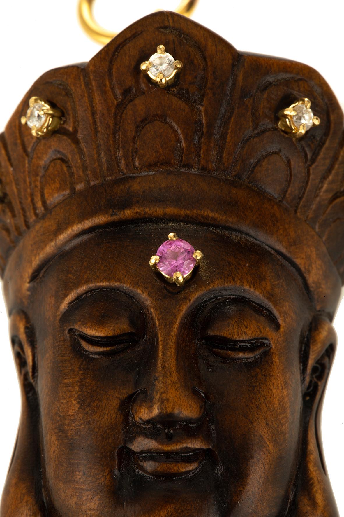 opal buddha pendant