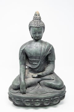 Buddha Sandstone Garden Statue, Contemporary