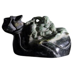 Buddha sculpture with sack