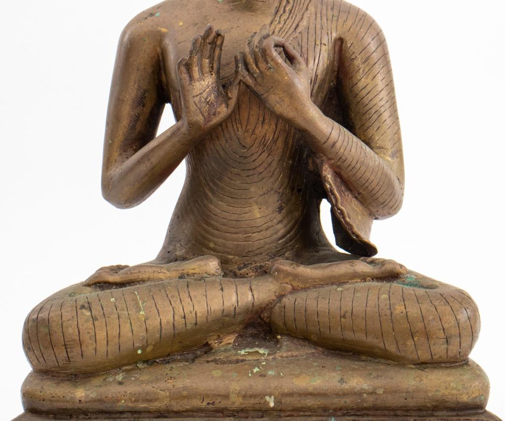 Brass Buddha Shakyamuni or the Jina Buddha Vairochana Sculpture