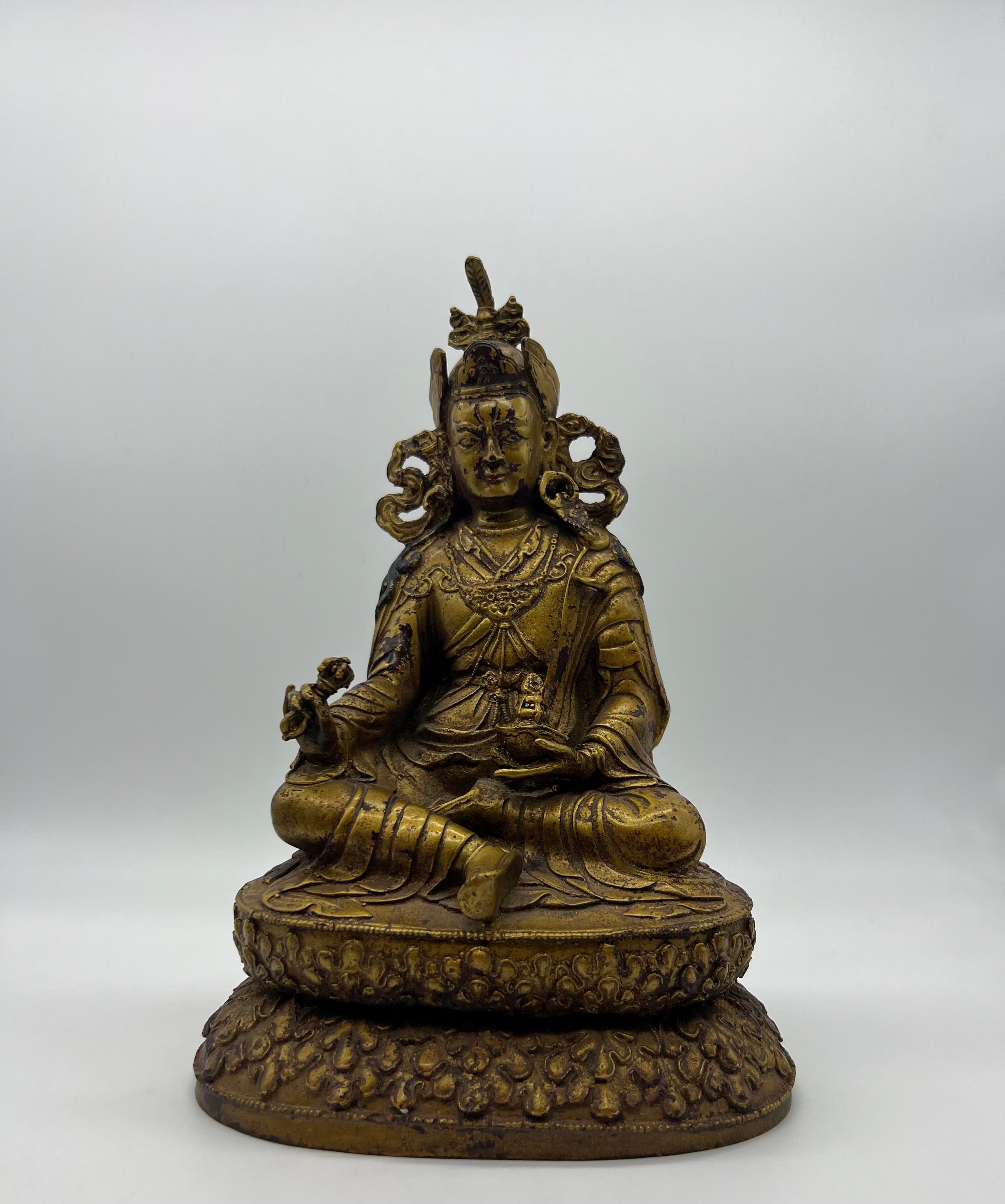 Buddha Statue Tibetan Teacher Buddhism Ancient Medicine Meditation Figure 3