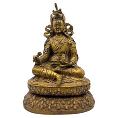 Antique Buddha Statue Tibetan Teacher Buddhism Ancient Medicine Meditation Figure