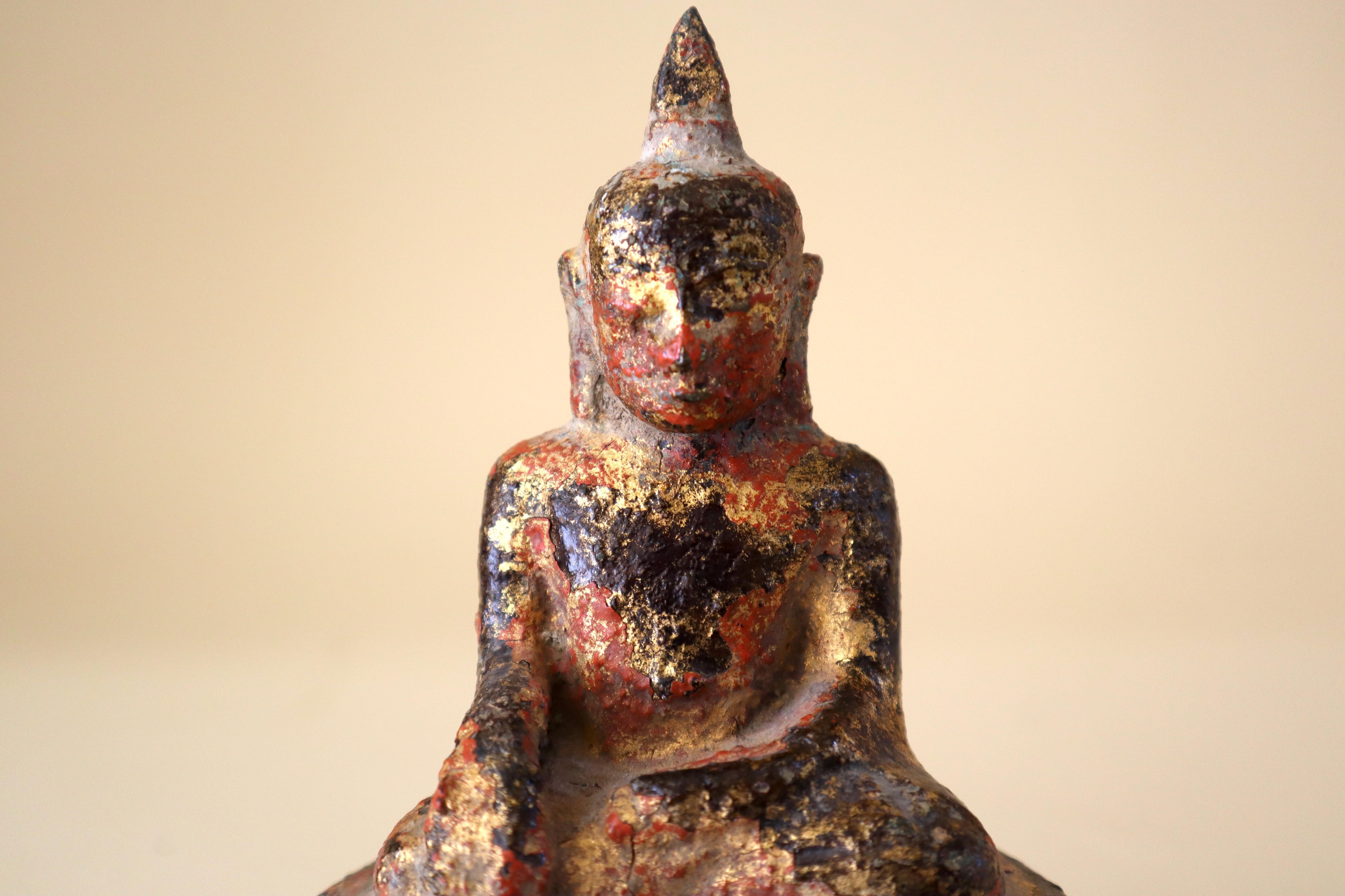 Cast Buddha Store closing March 31. Myanmar Burma Ancient Gilt Bronze For Sale