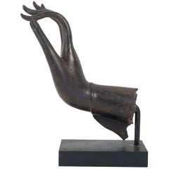 Buddha
s Right Hand in Bronze, Thailand, Early 20th Century