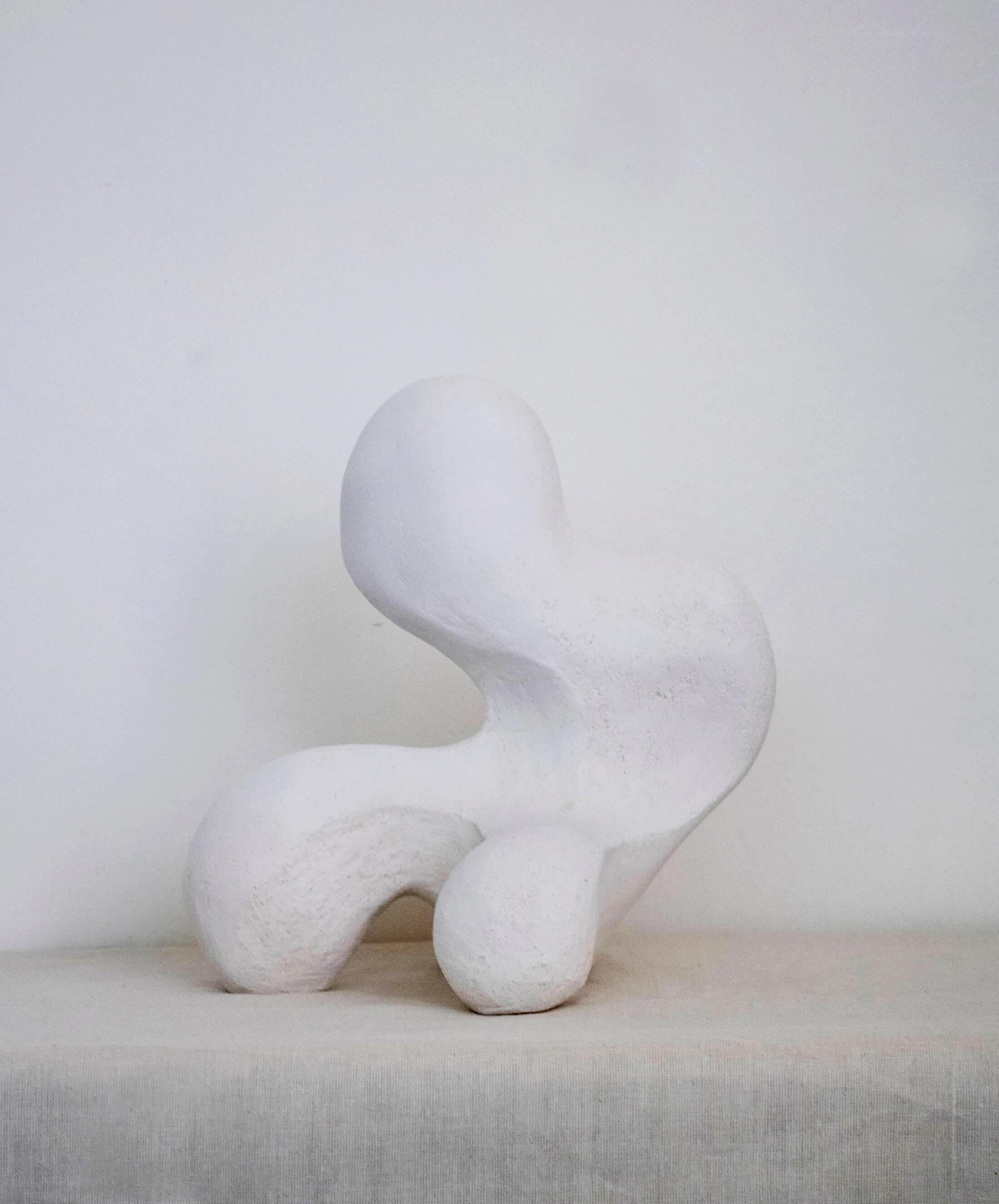 Buddy No_002 Sculpture by AOAO
Dimensions: W 23 x D 28 x H 30 cm
Materials: Ceramic Bisque
Color options available upon request.

The idea was born after deciding to reconnect with my family and my grandfather – a sculptor artist. Learning to