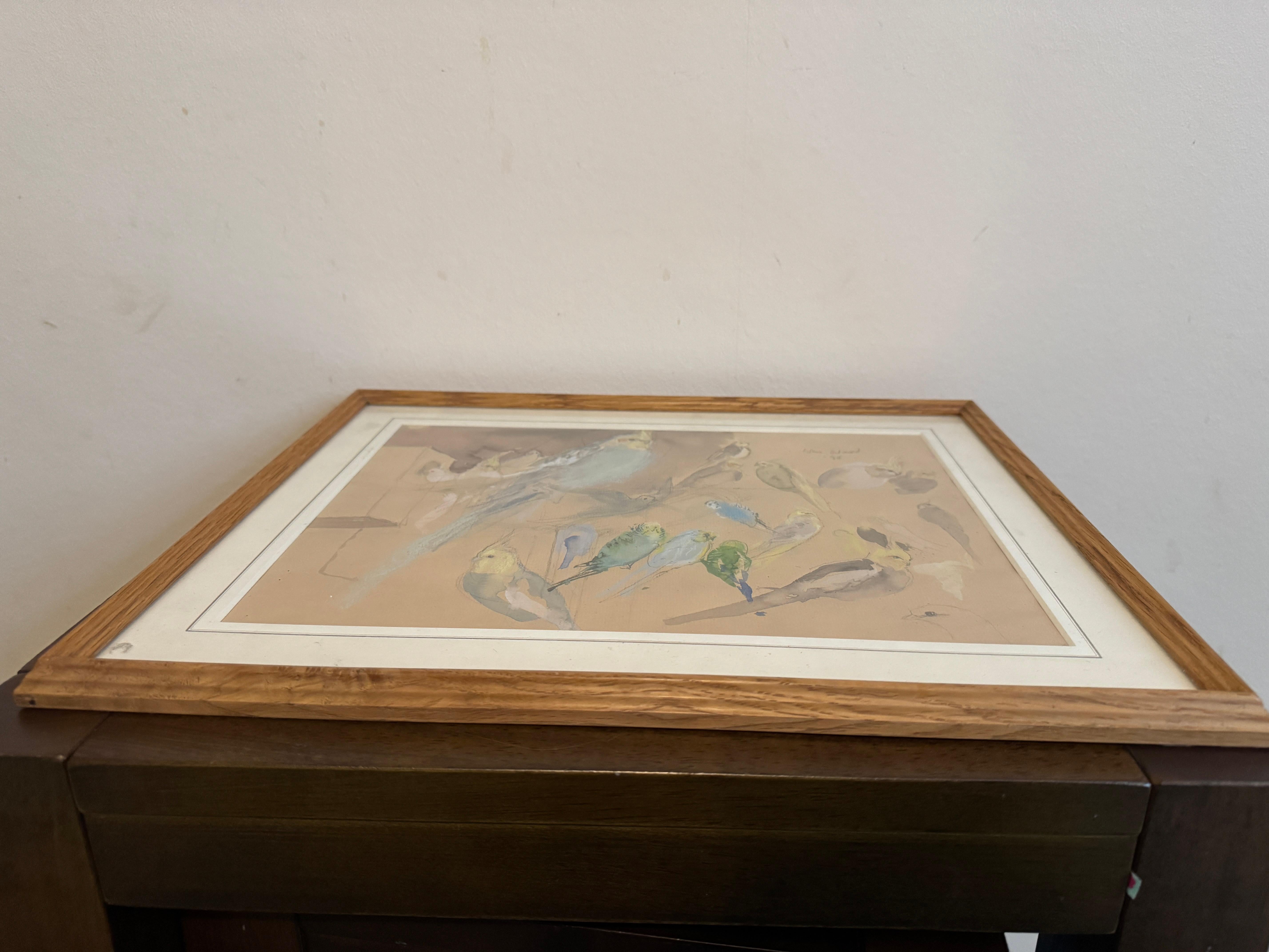 English 'Budgies and Cockatiels' by John Stanton Ward (1917 - 2007) For Sale
